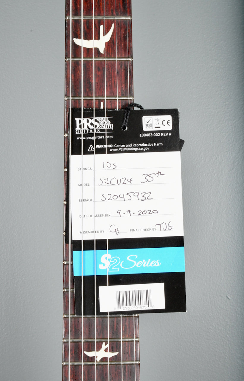 2020 PRS S2 35th Anniversary Custom 24 *Custom Color* Tobacco Burst
