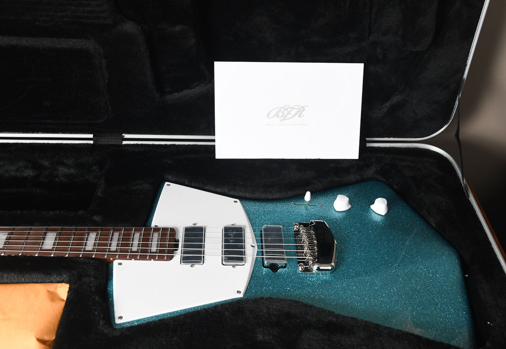 2019 Ernie Ball Music Man BFR St. Vincent Turquoise Crush Ball Family Reserve