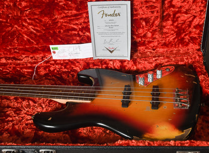 2013 Fender Custom Shop Jaco Pastorius Relic 1964 Jazz Bass Sunburst