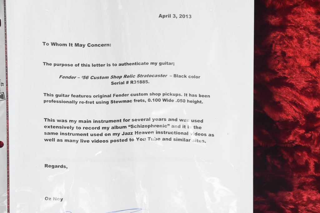 2006 Fender Custom Shop ’56 Relic Stratocaster previously owned by Oz Noy