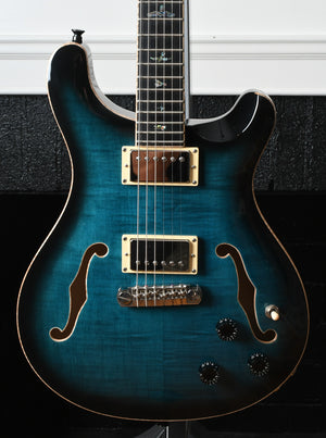 2021 Paul Reed Smith PRS SE Hollowbody II Piezo Peacock Blue Burst