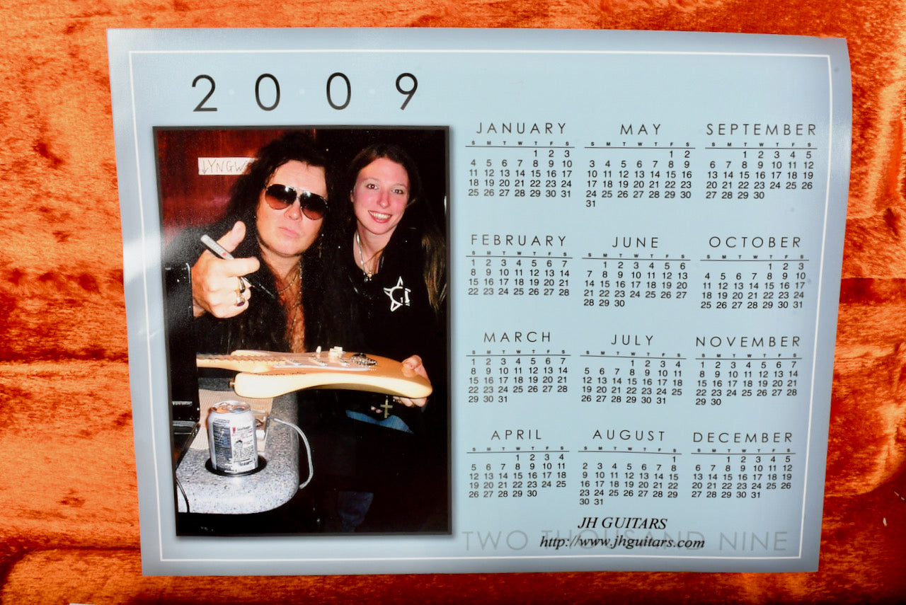 2008 Fender USA Yngwie Malmsteen Stratocaster signed by Yngwie !