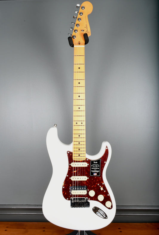 Fender American Ultra Stratocaster HSS, Maple Fingerboard, Arctic Pearl