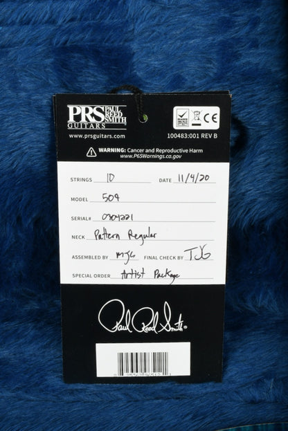 2020 PRS Experience 509 Artist Blue Fade & Brazilian Fingerboard