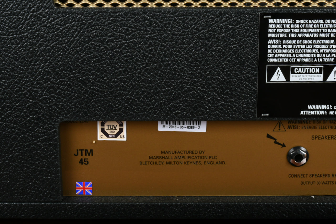 2018 Marshall JTM-45 2245 Black Tolex