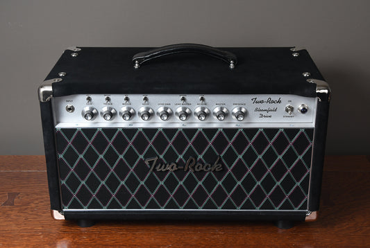2019 Two Rock Bloomfield Drive 100/50 Watt Head Black Suede Vox Grill