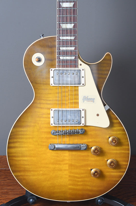 2019 Gibson 60th Anniversary Les Paul 1959 R9 Reissue Green Lemon Fade OHSC