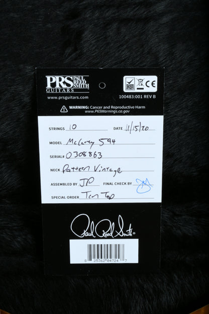 2020 PRS McCarty 594 10 Top McCarty Sunburst