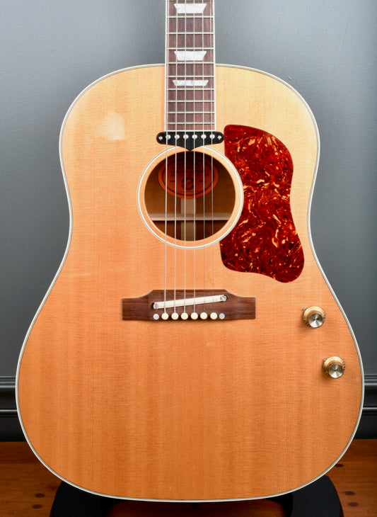 2007 Gibson J-160E Peace Model John Lennon Acoustic Guitar - Natural #359 of 700