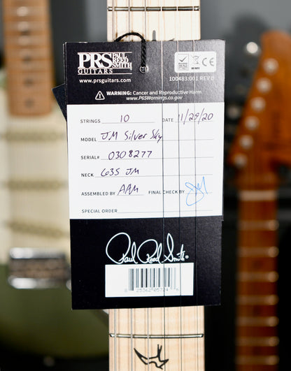 Paul Reed Smith PRS John Mayer Silver Sky Polar Blue Maple Neck