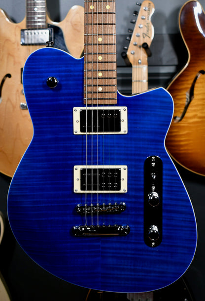 2020 Reverend Charger RA Trans Blue Flame Maple