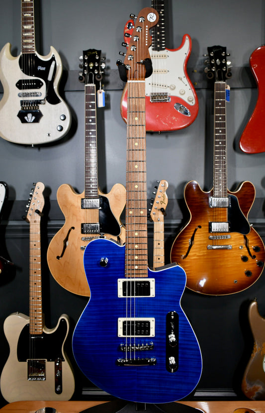 2020 Reverend Charger RA Trans Blue Flame Maple