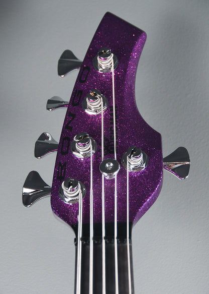 2019 Ernie Ball Music Man Bongo 5 Fuschia Sparkle