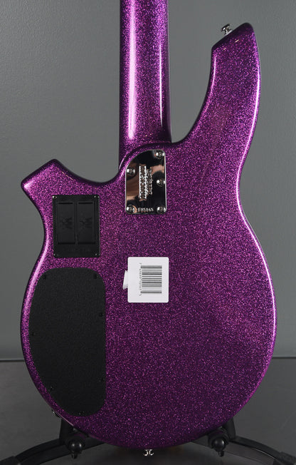 2019 Ernie Ball Music Man Bongo 5 Fuschia Sparkle