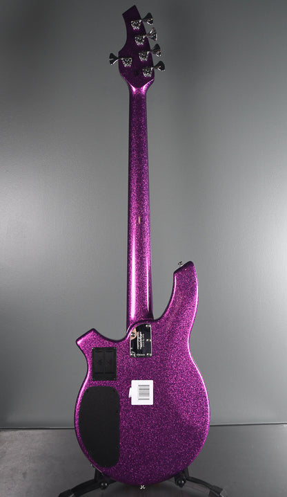 2019 Ernie Ball Music Man Bongo 5 Fuschia Sparkle