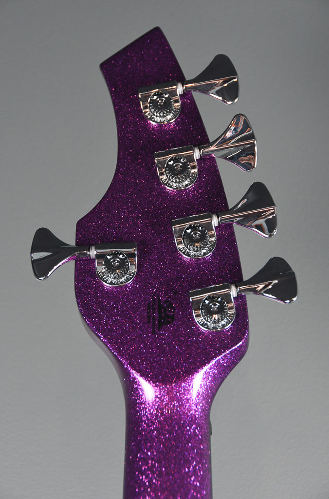2019 Ernie Ball Music Man Bongo 5 Fuschia Sparkle