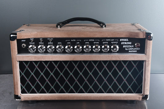 2019 Amplified Nation Steel String Sultan 75 Watt Head Dogwood Suede