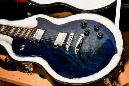 2011 Gibson Anniversary Flood Les Paul Studio Marbleized Blue Swirl