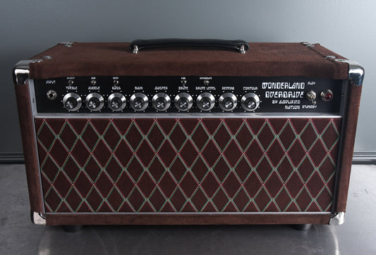 2019 Amplified Nation Wonderland Overdrive 50 Watt Head Dark Brown Suede