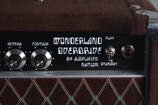 2019 Amplified Nation Wonderland Overdrive 50 Watt Head Dark Brown Suede