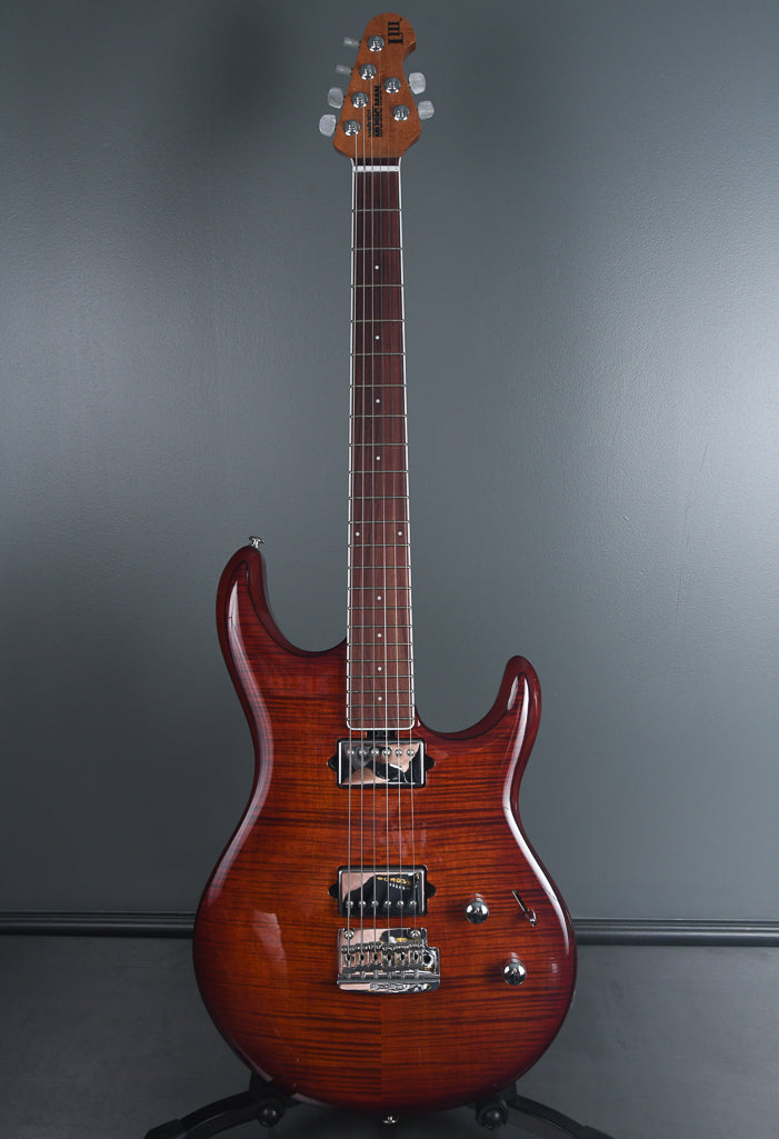 2018 Ernie Ball Music Man Luke III BFR Steve Lukather Signature Hazel Burst