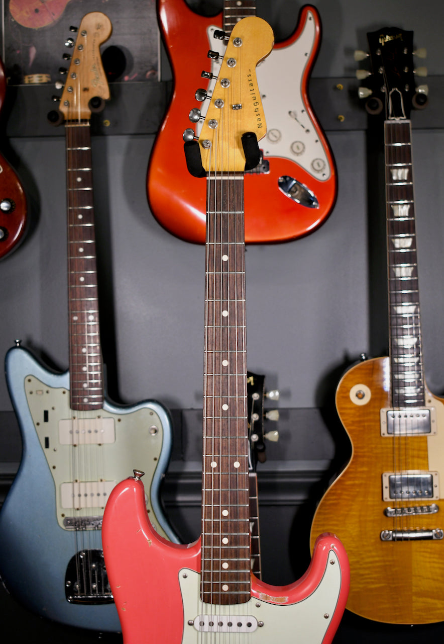 Nash Stratocaster S-63 Fiesta Red Lollar Pickups