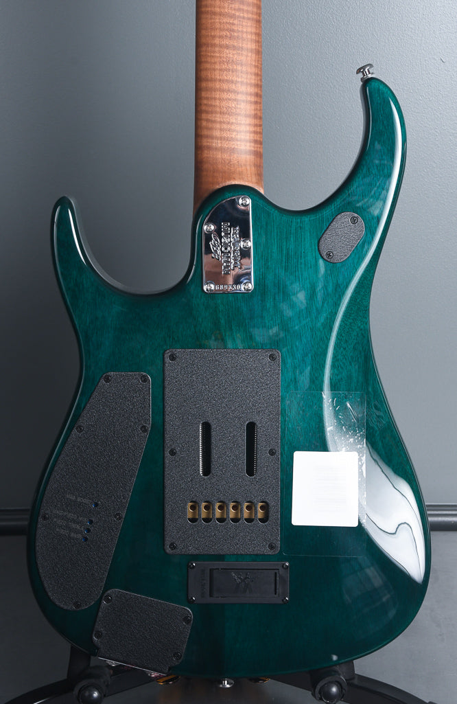 【美品】Music Man JP15 7 Teal Quilt 限定品 2019 Ernie Ball Music Man BFR John Petrucci JP15 Teal Quilt Ball