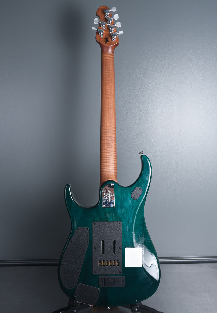 2019 Ernie Ball Music Man BFR John Petrucci JP15 Teal Quilt Ball
