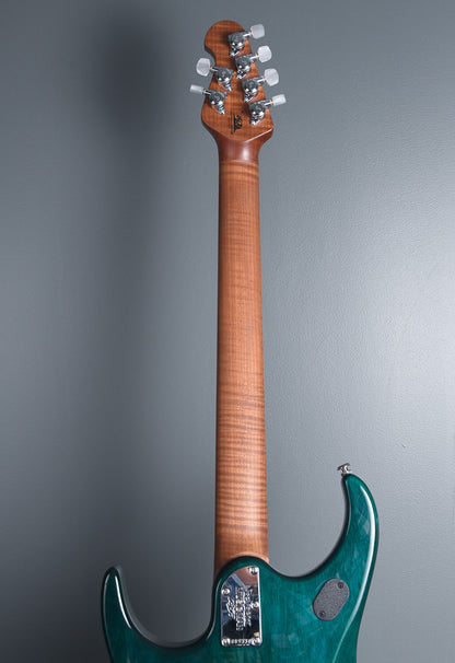 2019 Ernie Ball Music Man BFR John Petrucci JP15 Teal Quilt Ball Family Reserve!