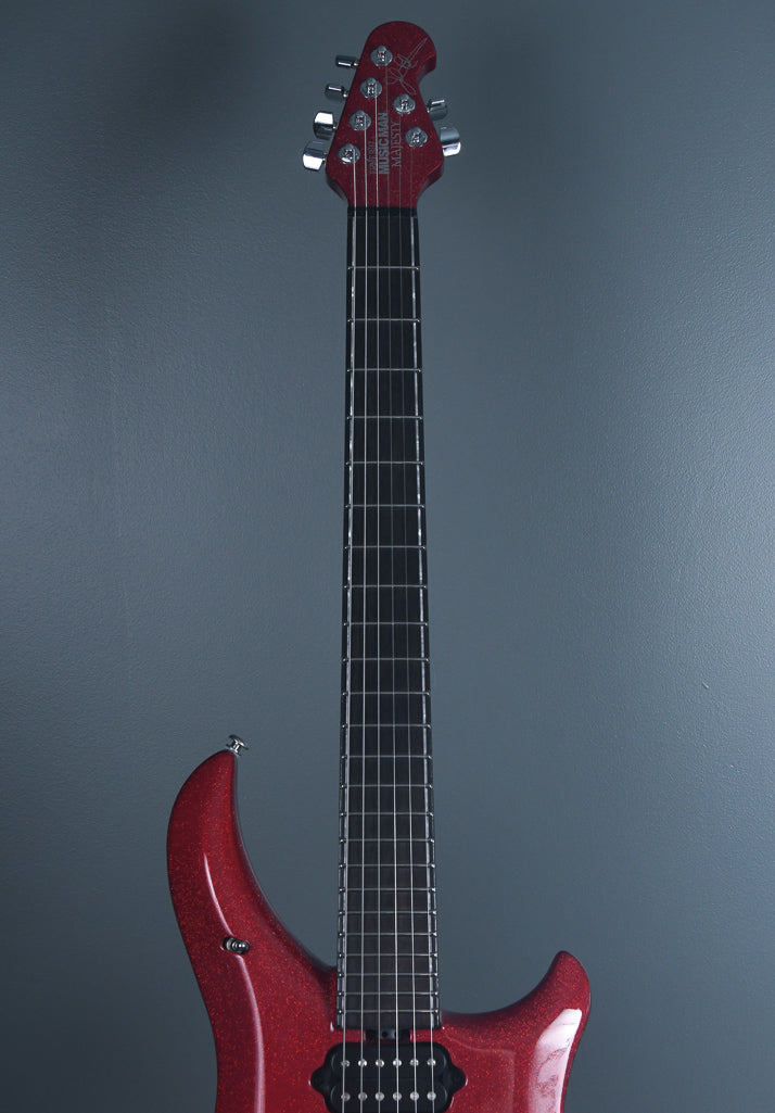 2018 Ernie Ball Music Man John Petrucci Majesty Ball Family Reserve BFR Cinnabar Red Limited Edition