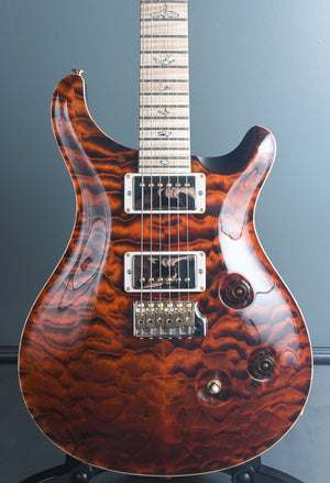 2019 PRS Wood Library Custom 24 Fatback 10 Top Quilt Orange Tiger