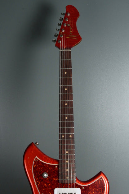 2019 Novo Guitars Serus J Candy Apple Red Fralin P-90