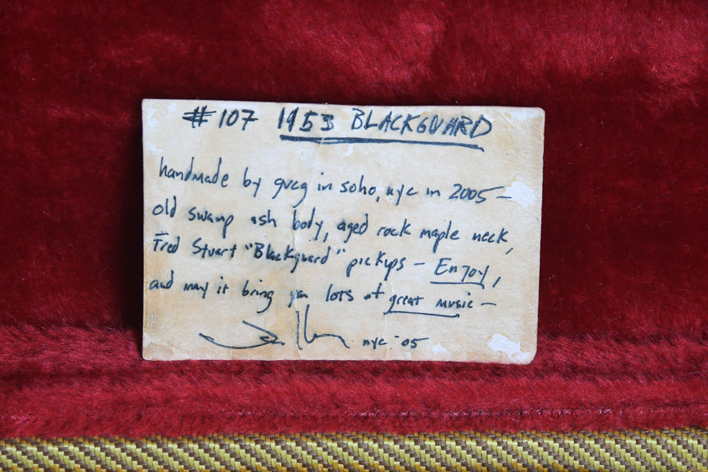 2005 GVCG Blackguard T-style Greenwich Village Custom Guitars w/Fred Stuart pickups