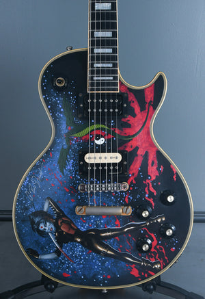 1973 Gibson Les Custom Ebony with Custom Artwork