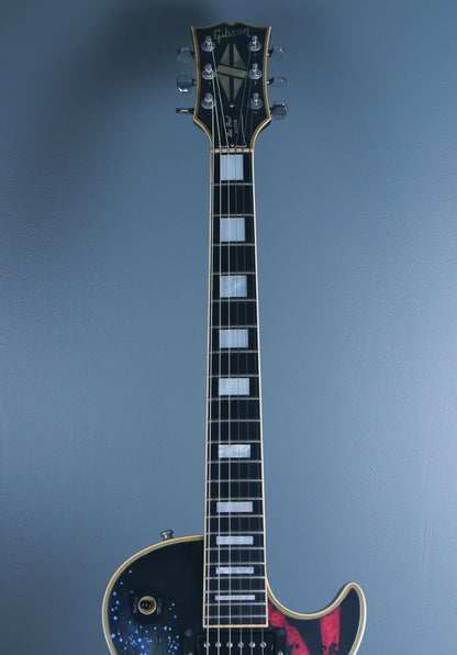 1973 Gibson Les Custom Ebony with Custom Artwork