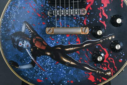 1973 Gibson Les Custom Ebony with Custom Artwork