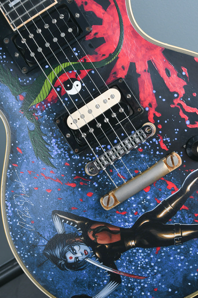 1973 Gibson Les Custom Ebony with Custom Artwork