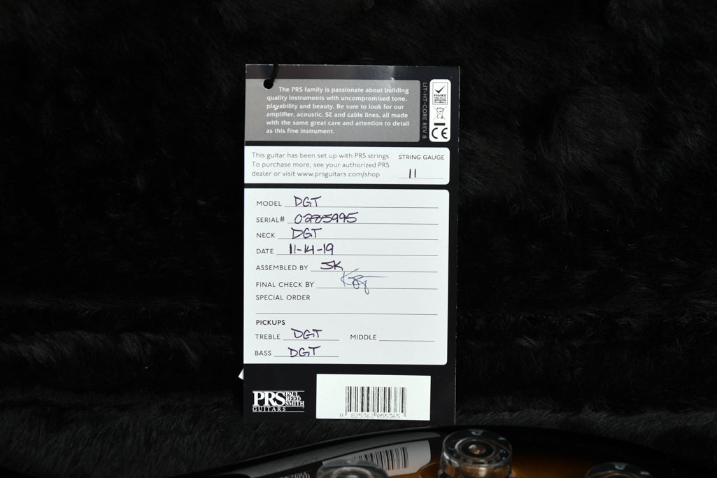 PRS DGT Signature Custom Color Golden Smokeburst