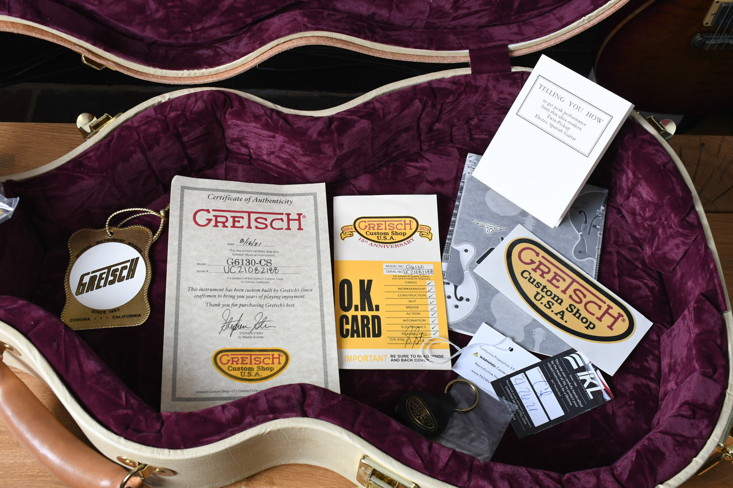 2021 Gretsch Masterbuilt Steven Stern G6130 ’55 Roundup light Relic Knotty Pine