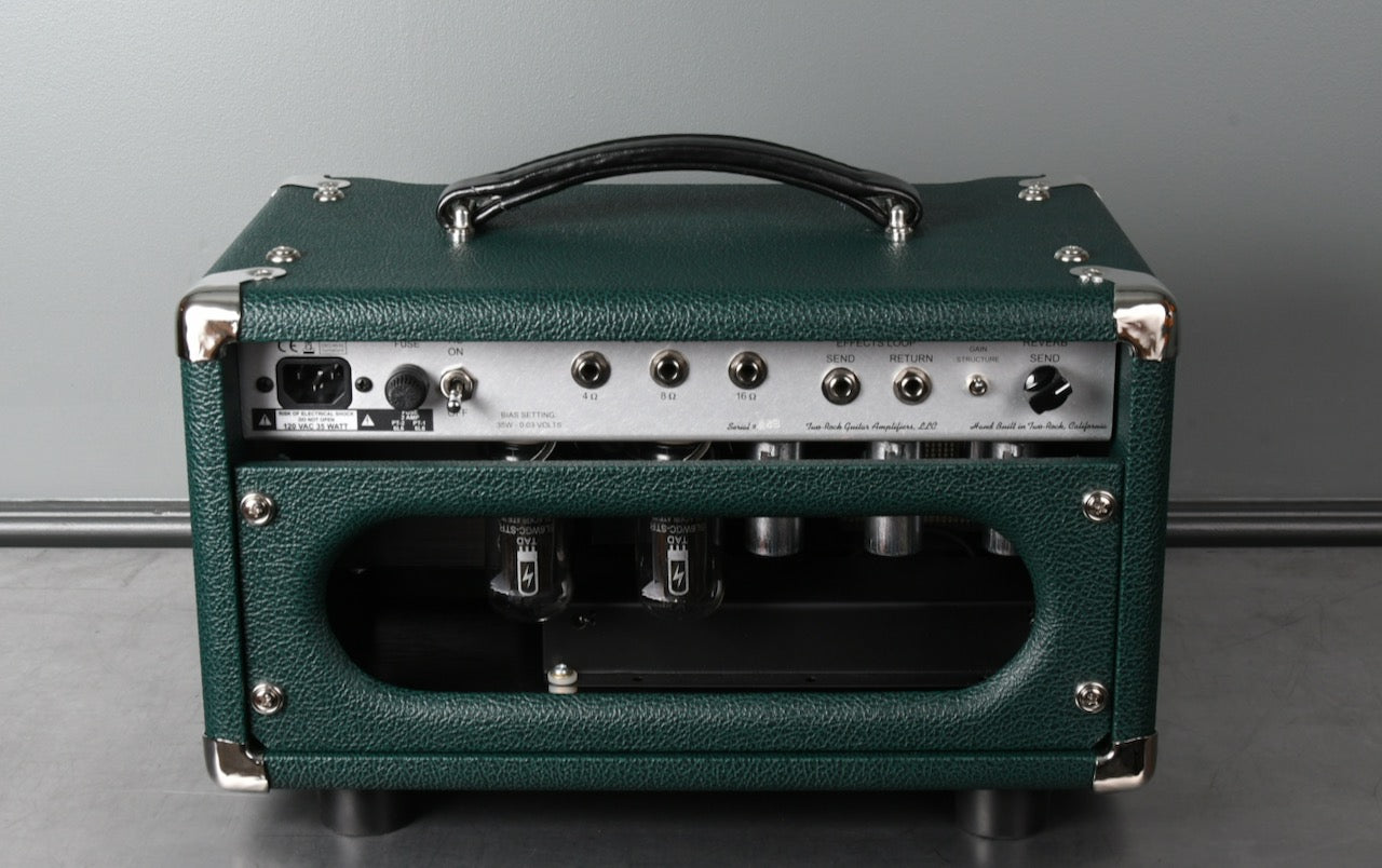 2020 Two Rock Studio Signature Head & 1x12 Cabinet British Racing Green/Cane Tolex
