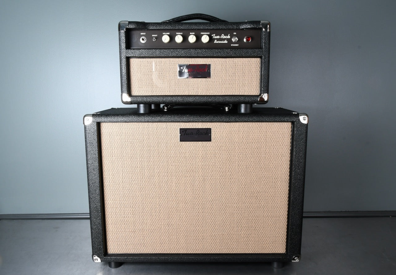 2020 Two Rock Burnside NAMM Head & 1x12 Cabinet Lacquered Black Tweed