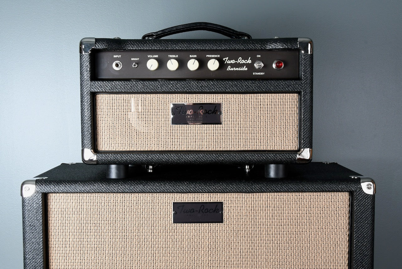 2020 Two Rock Burnside NAMM Head & 1x12 Cabinet Lacquered Black Tweed