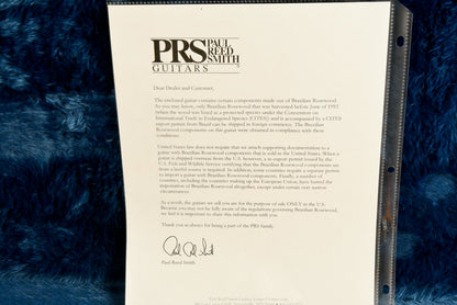 2020 PRS Tremonti Signature Singlecut Artist Package Brazilian Board McCarty Tobacco Sunburst