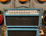 Two Rock Classic Reverb 100/50 Watt Head & 2x12 Set Medium Blue Suede