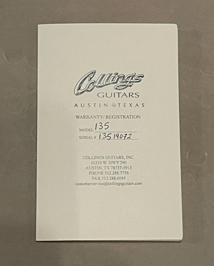 2019 Collings I-35 Faded Cherry Lollar Pickups