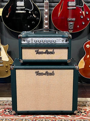 Two Rock Studio Signature Head & 1x12 Closed Back Cabinet British Racing Green/Cane Tolex