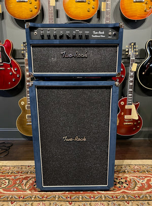 Two Rock Traditional Clean 100/50 Denim Blue Suede & 2x12 Cabinet