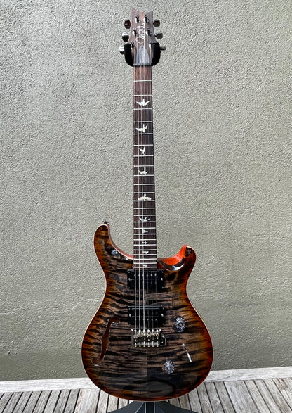 2020 Paul Reed Smith PRS Wood Library Custom 24 Semi Hollow Burnt Maple Leaf