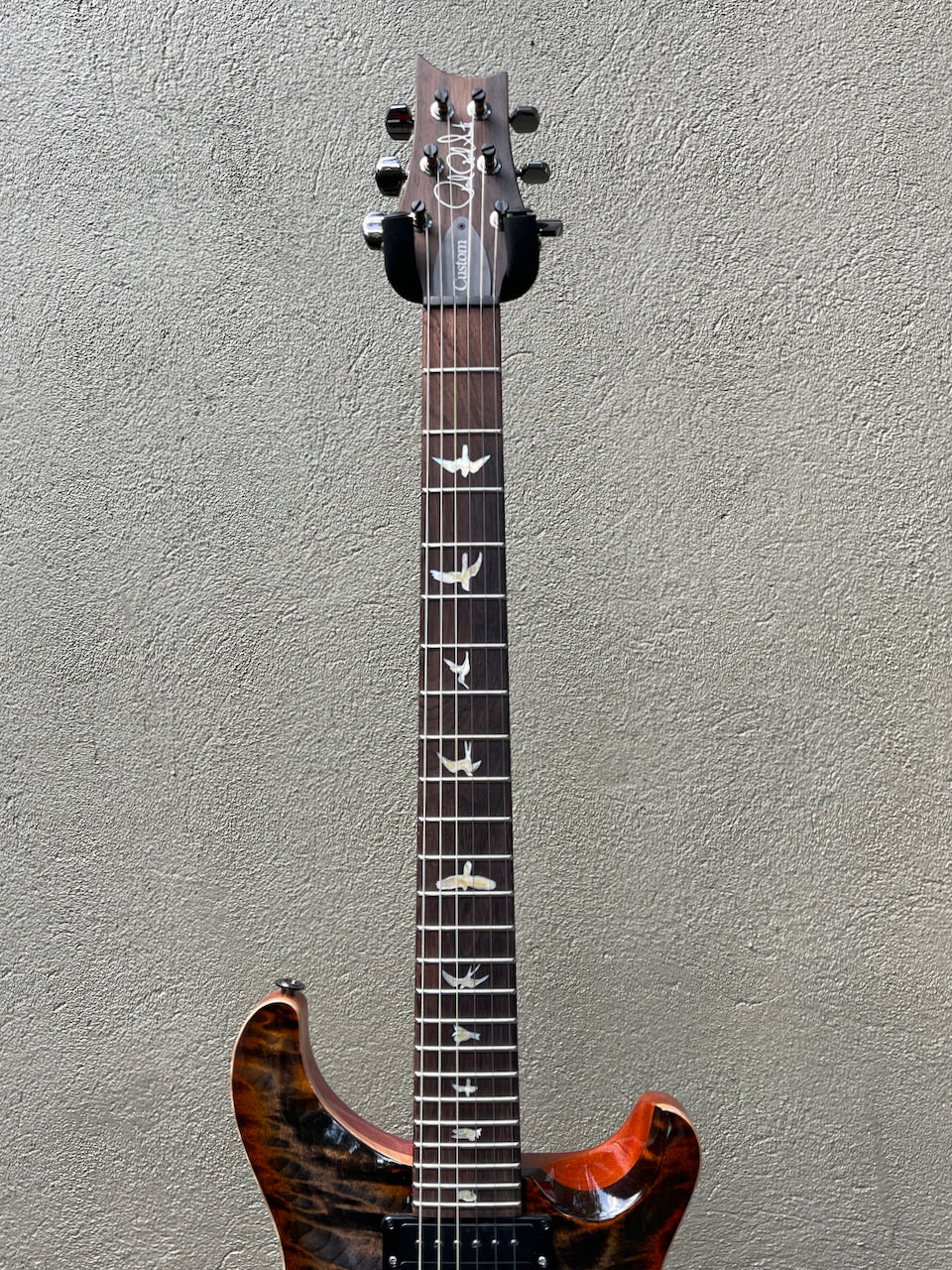 2020 Paul Reed Smith PRS Wood Library Custom 24 Semi Hollow Burnt Maple Leaf