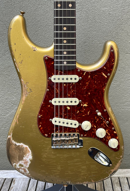 2021 Fender Custom Shop '62 Stratocaster Heavy Relic Aztec Gold